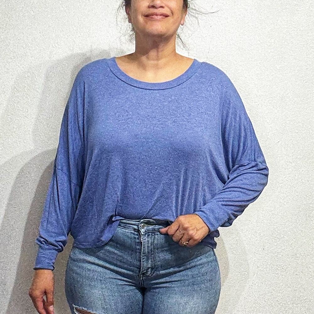 Wildfox Blue Long Sleeve Top Sz S